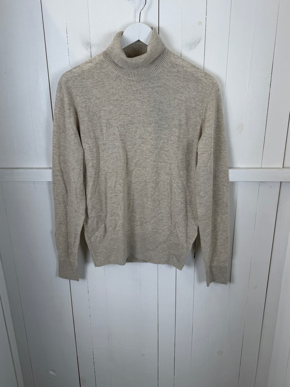 Buck Mason Cashmere Cream Pullover Sweater NWT One Size Men